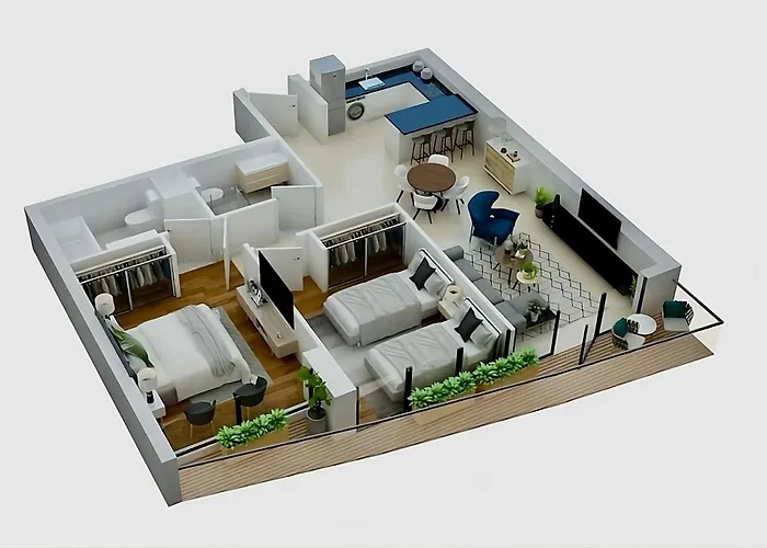 Modern Elegance With Sea Views In Central Tangier - Steps To Beach, Train And Attractions!